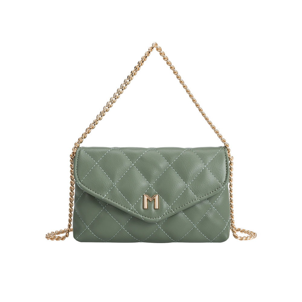 Luxey Quilted Vegan Leather Crossbody Mini