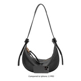 Hayden Black Recycled Leather Crossbody Bag