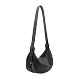 Hayden Black Recycled Leather Crossbody Bag