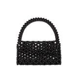 Morgan Black Beaded Top Handle Bag