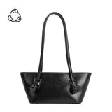 Cassidy Black Recycled Vegan Shoulder Bag