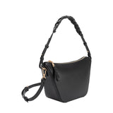 Audrina Black Recycled Vegan Crossbody Bag