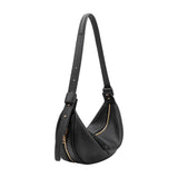 Hayden Black Recycled Leather Crossbody Bag