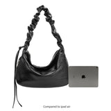 Reign Black Recycled Vegan Shoulder Bag