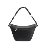 Audrina Black Recycled Vegan Crossbody Bag