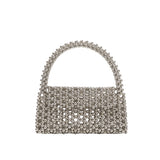 Morgan Silver Beaded Top Handle Bag