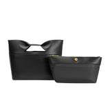 Jillian Black Recycled Vegan Tote Bag