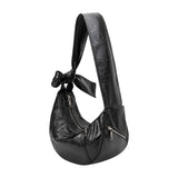 Bambi Black Recycled Vegan Shoulder Bag