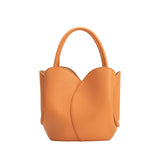 Tulip Orange Recycled Vegan Top Handle Bag