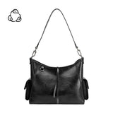 Rory Black Recycled Vegan Shoulder Bag