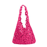 Aster Pink Floral Cotton Tote Bag