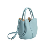 Tulip Blue Recycled Vegan Top Handle Bag