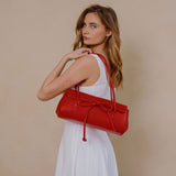 Bowie Red Recycled Vegan Shoulder Bag