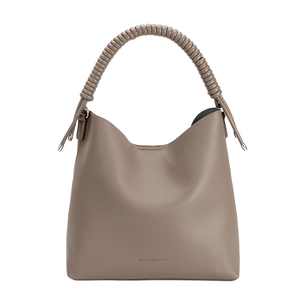 taupe tote bag