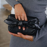 Faye Black Clutch Crossbody Bag