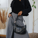 Maeve Black Recycled Vegan Shoulder Bag