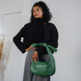 Marni Green Crinkle Bow Crossbody Bag