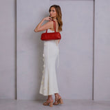 Serafina Red Recycled Vegan Shoulder Bag