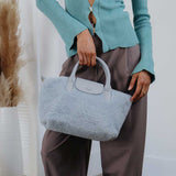 Winnie Blue Sherpa Tote Bag