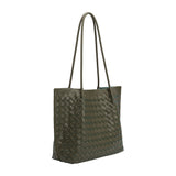 Victoria Olive Medium Recycled Vegan Tote Bag