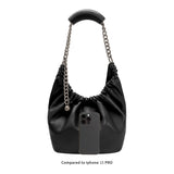 Kinsley Black Recycled Vegan Shoulder Bag