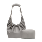 Kinsley Gray Recycled Vegan Shoulder Bag