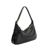 Nicolette Black Recycled Vegan Shoulder Bag