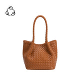 Anahi Saddle Recycled Vegan Woven Top Handle Bag