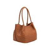 Anahi Saddle Recycled Vegan Woven Top Handle Bag