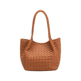 Anahi Saddle Recycled Vegan Woven Top Handle Bag