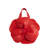 Monroe Red Flower Top Handle Bag