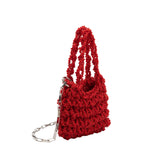 Norma Red Mini Beaded Crossbody Bag