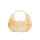 Maribel Natural Marble Top Handle Bag