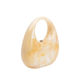 Maribel Natural Marble Top Handle Bag