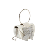 Sierra Ivory Satin Top Handle Bag