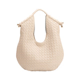 Tracy Woven Ivory Recycled Vegan Shoulder Bag