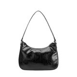 Fawn Black Vegan Leather Shoulder Bag