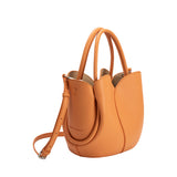 Tulip Orange Recycled Vegan Top Handle Bag