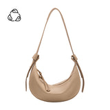 Hayden Nude Recycled Leather Crossbody Bag