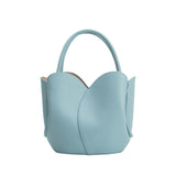 Tulip Blue Recycled Vegan Top Handle Bag