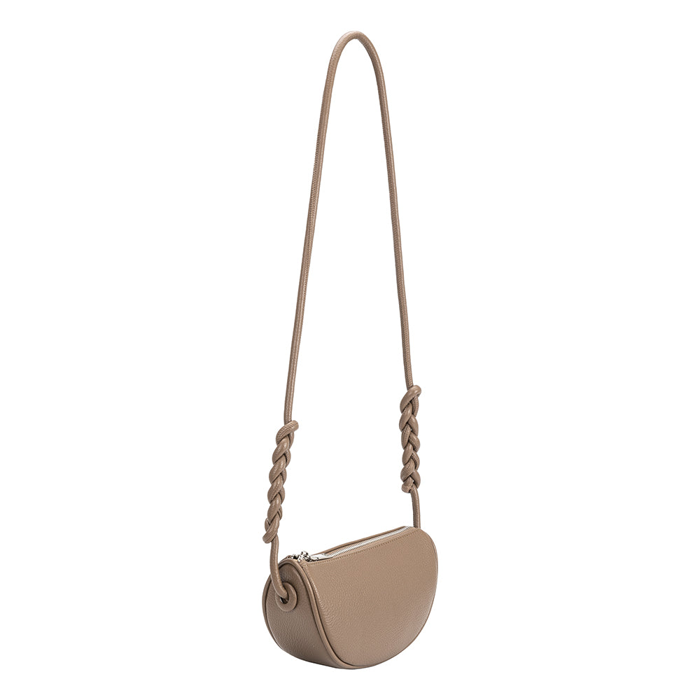 Hanna Taupe Recycled Vegan Crossbody Bag