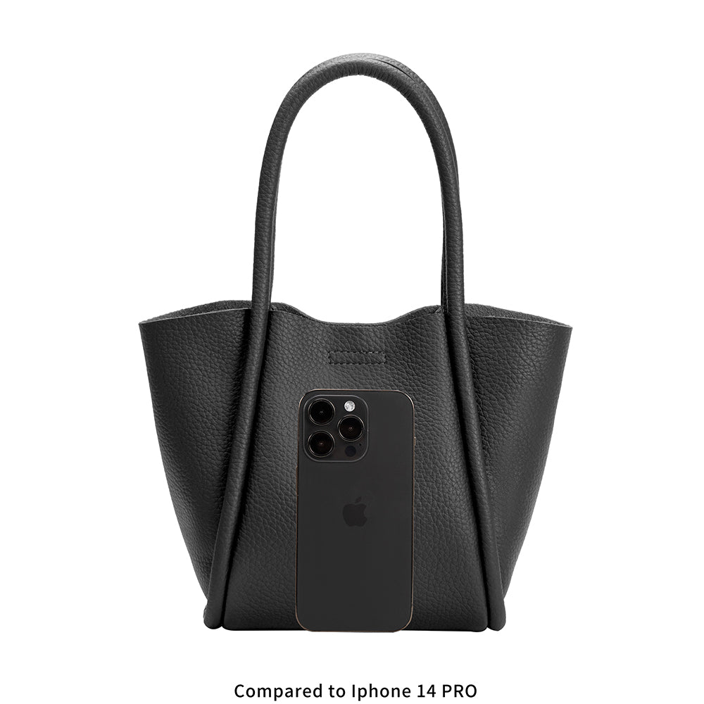 Vegan black best sale tote bag