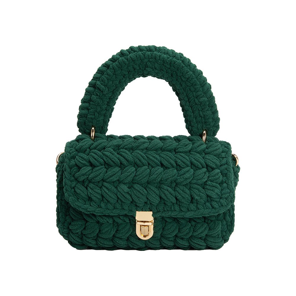 Green Leather Mini Handbag for Women - Gisèle XS Sorbet Apple | PAUL MARIUS