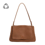 Natalia Saddle Woven Recycled Vegan Shoulder Bag