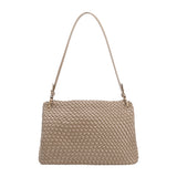 Natalia Taupe Woven Recycled Vegan Shoulder Bag