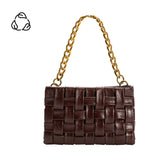 Mimie Espresso Woven Crossbody Bag