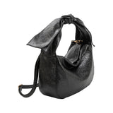 Marni Black Crinkle Bow Crossbody Bag