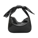 Marni Black Crinkle Bow Crossbody Bag