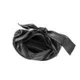 Marni Black Crinkle Bow Crossbody Bag