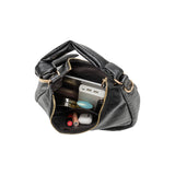 Lilie Black Crinkle Shoulder Bag